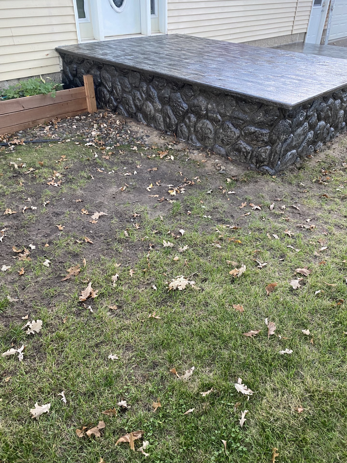 concrete patio